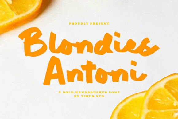 Blondies Antoni: A Bold Display Font for Digital Design