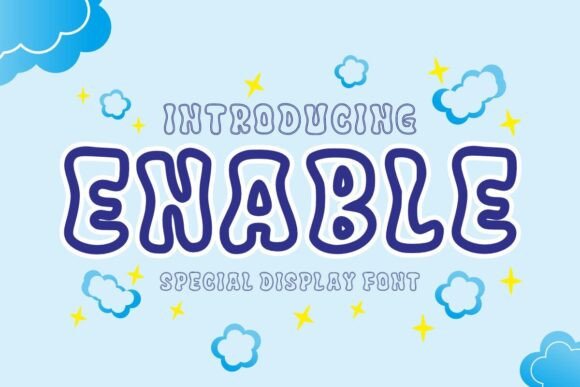 Enable: The Cheerful Display Font That Brightens Your Product Designs