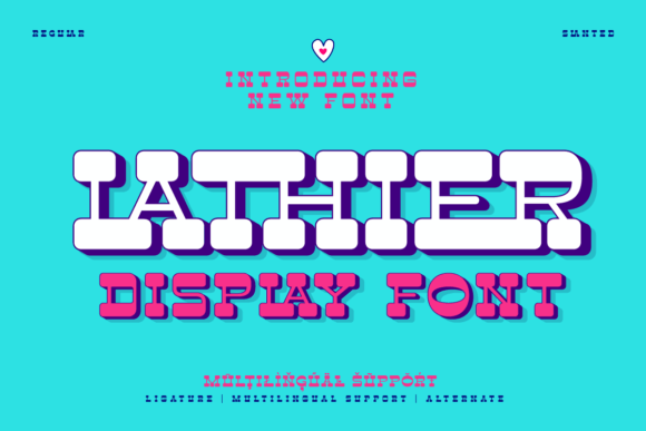 Exploring Lathier: A Bold Display Font for Distinctive Branding