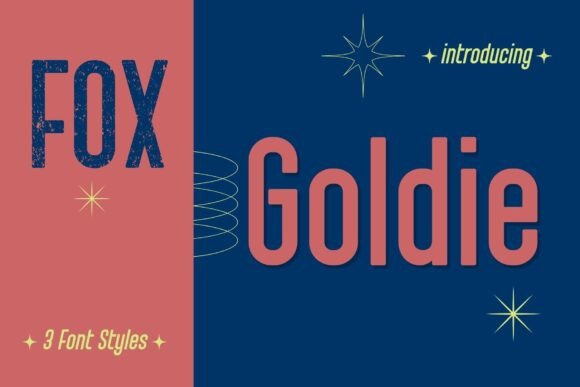 Fox Goldie: A Display Font With Warm Modern Charm