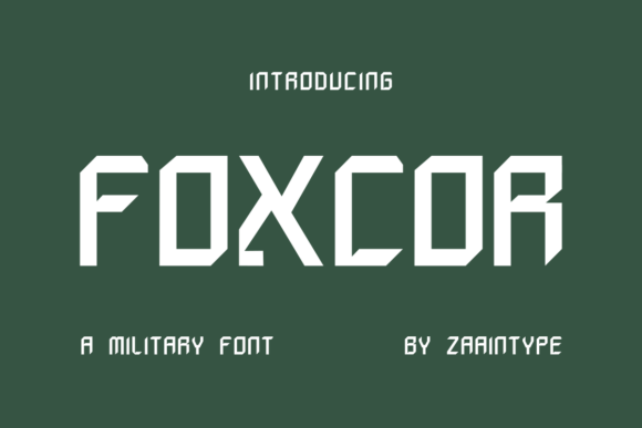 Foxcor: Your Craft Business's Commanding Typeface