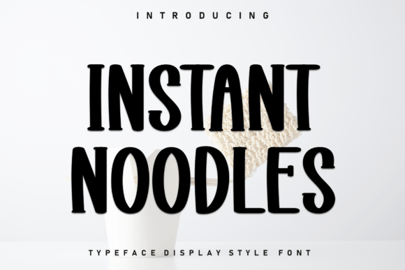 Instant Noodles: A Warm, Relaxed Font for Handmade Branding