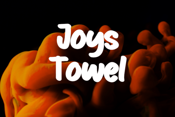 Joys Towel: A Typeface for Makers and Product Creators
