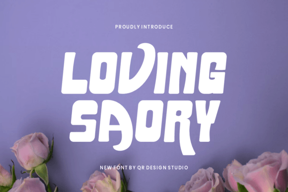 Loving Saory: A Playful Statement Font with Professional Grit