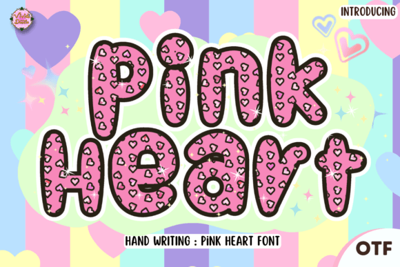 Pinkheart: A Festive Handwritten Display Font for Digital Brands
