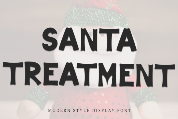 Santa Treatment: A Font with Festive Confidence