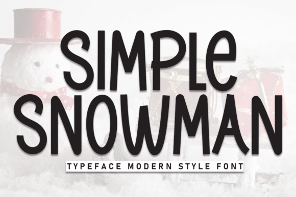 Simple Snowman: A Display Font for Editorial Expression