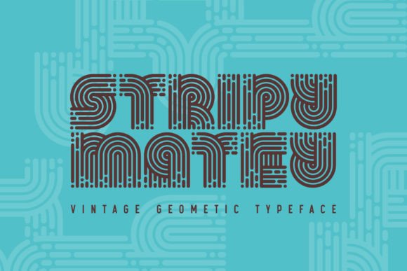 Stripy Matey: A Display Font Built for Modern Campaigns
