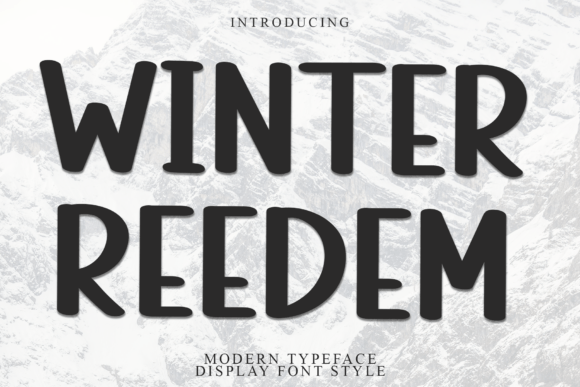 Winter Reedem: The Bold Modern Font for Editorial Statements