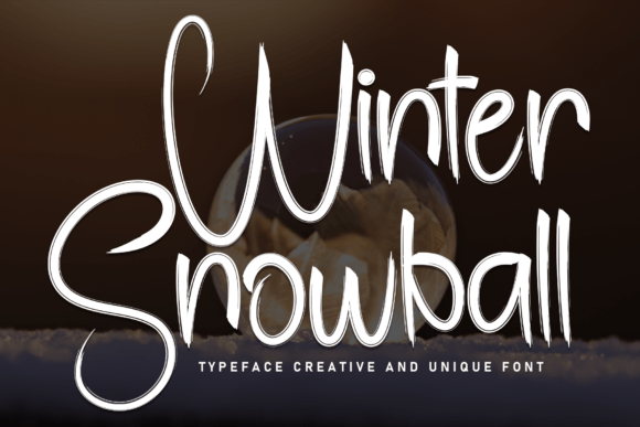 Winter Snowball: A Seasonal Display Font for Digital Creativity